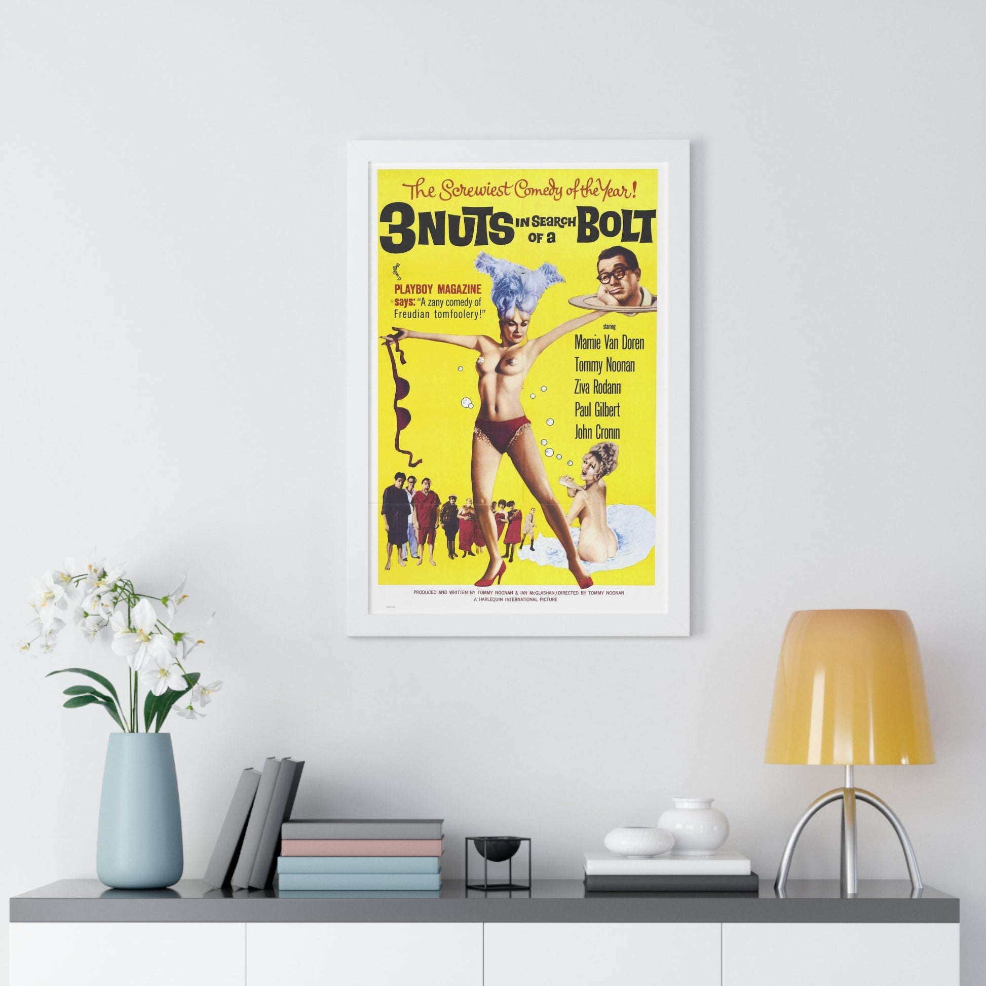 3 NUTS IN SEARCH OF A BOLT 1964 - Framed Movie Poster-The Sticker Space