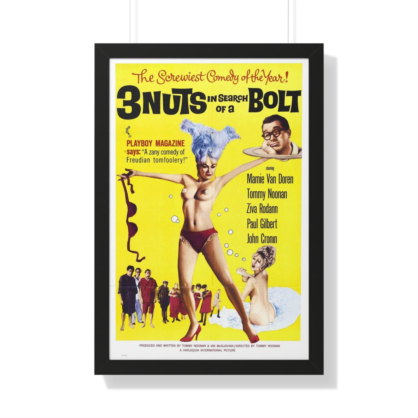 3 NUTS IN SEARCH OF A BOLT 1964 - Framed Movie Poster-20" x 30"-The Sticker Space