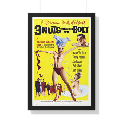 3 NUTS IN SEARCH OF A BOLT 1964 - Framed Movie Poster-20" x 30"-The Sticker Space