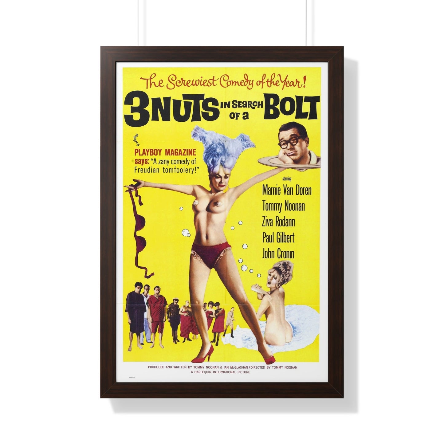 3 NUTS IN SEARCH OF A BOLT 1964 - Framed Movie Poster-20" x 30"-The Sticker Space