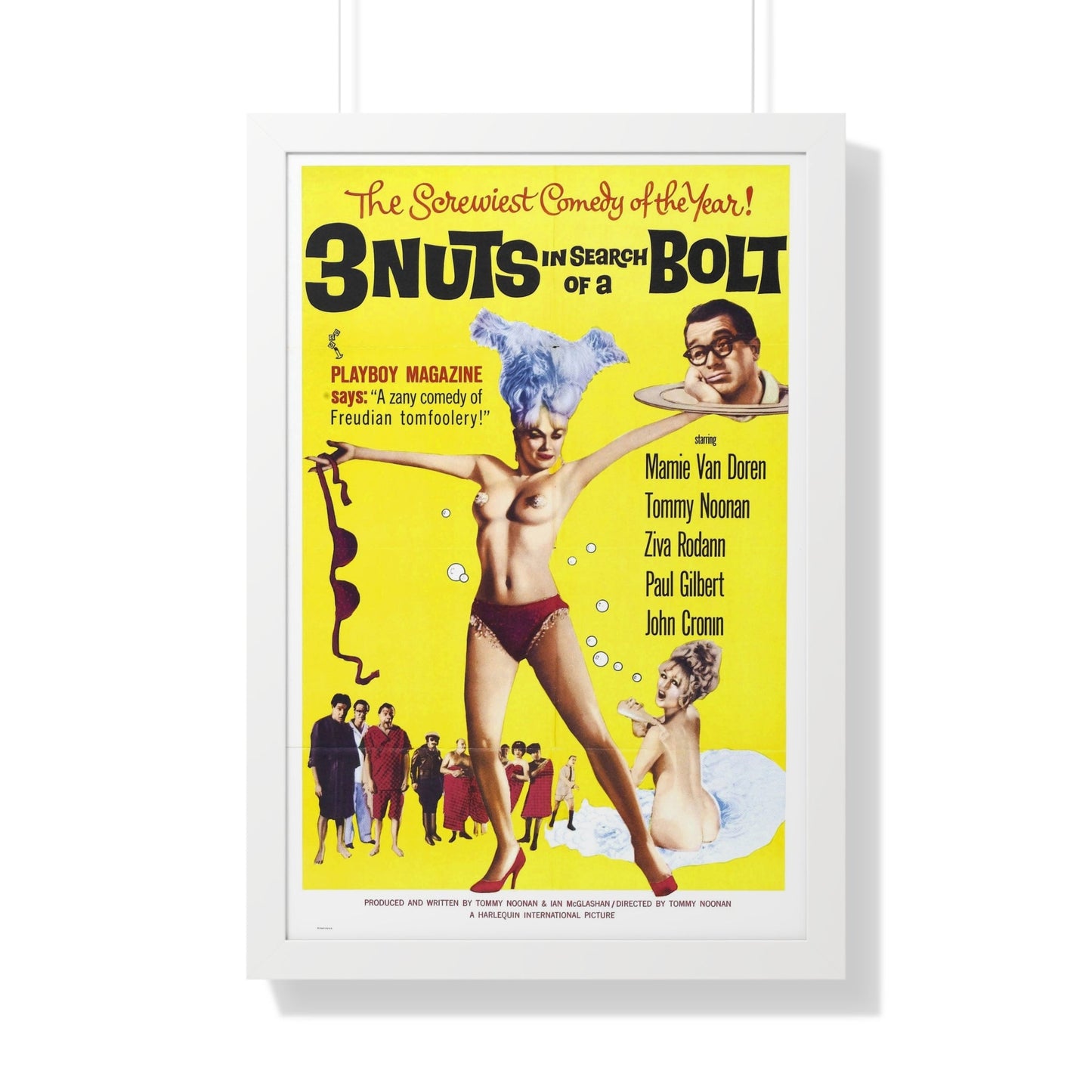 3 NUTS IN SEARCH OF A BOLT 1964 - Framed Movie Poster-20" x 30"-The Sticker Space