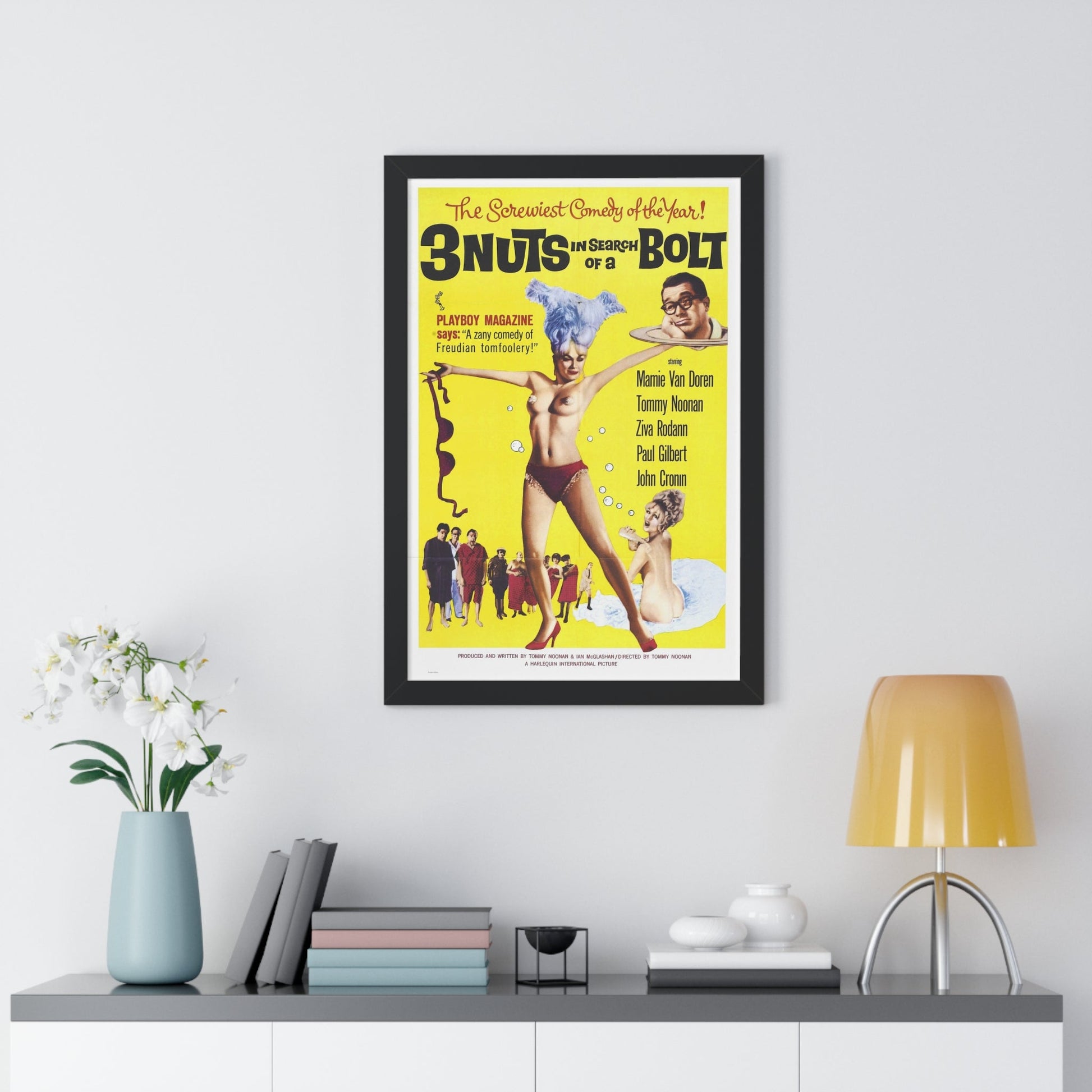 3 NUTS IN SEARCH OF A BOLT 1964 - Framed Movie Poster-The Sticker Space