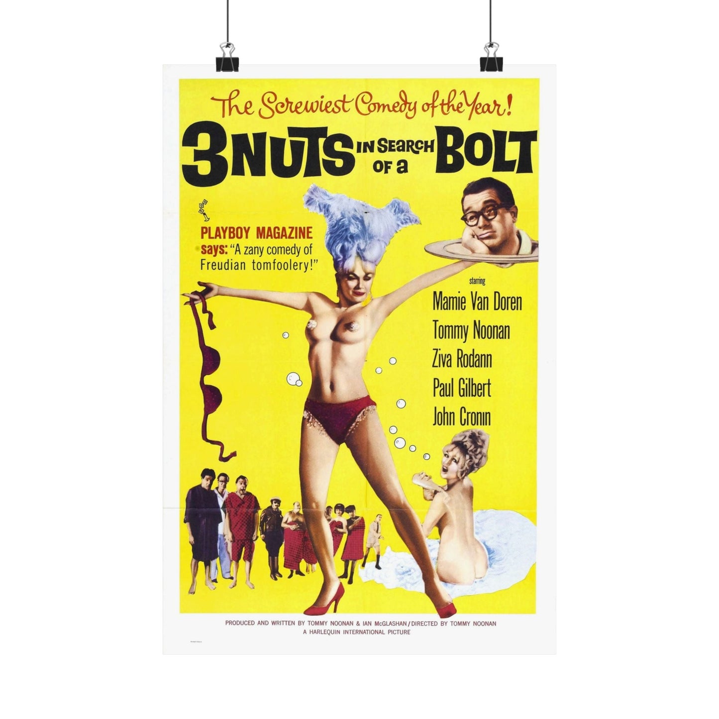 3 NUTS IN SEARCH OF A BOLT 1964 - Paper Movie Poster-12″ x 18″-The Sticker Space