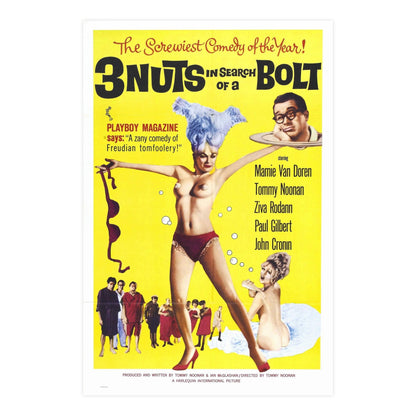 3 NUTS IN SEARCH OF A BOLT 1964 - Paper Movie Poster-24″ x 36″ (Vertical)-The Sticker Space