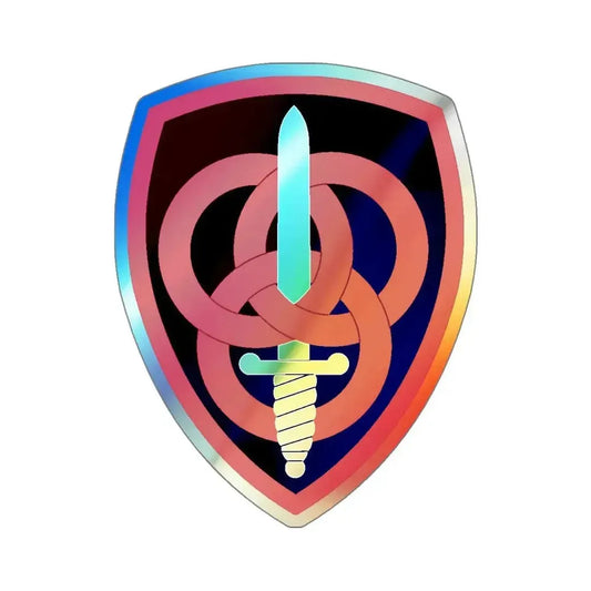 3 Personnel Command (U.S. Army) Holographic STICKER Die-Cut Vinyl Decal 6 Inch Holographic - The Sticker Space