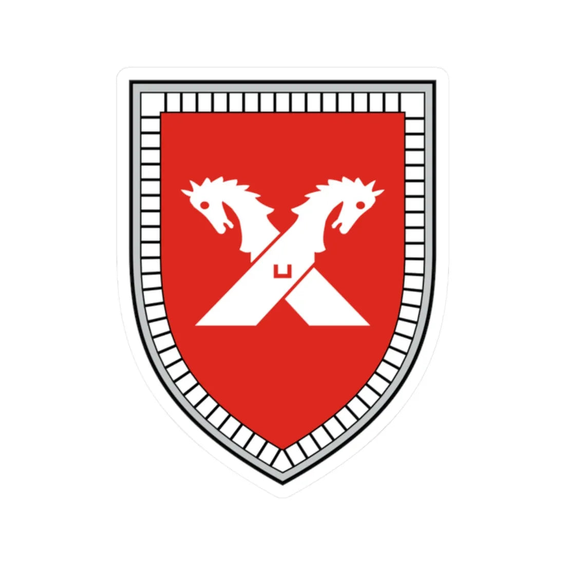 3. PzDiv V1 (Germany) (Coat of Arms) STICKER Vinyl Kiss-Cut Decal 2 Inch White - The Sticker Space