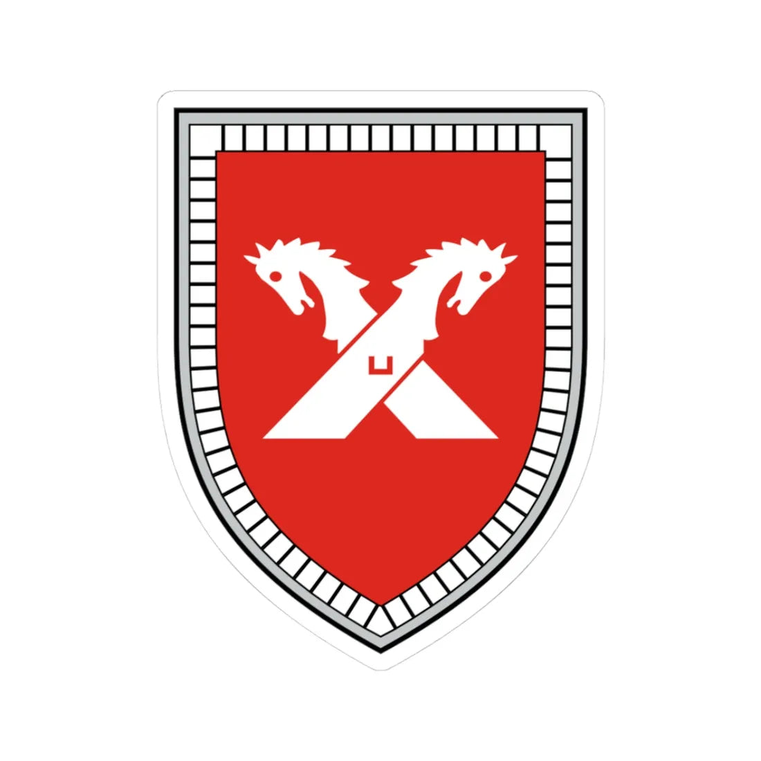 3. PzDiv V1 (Germany) (Coat of Arms) STICKER Vinyl Kiss-Cut Decal 3 Inch White - The Sticker Space