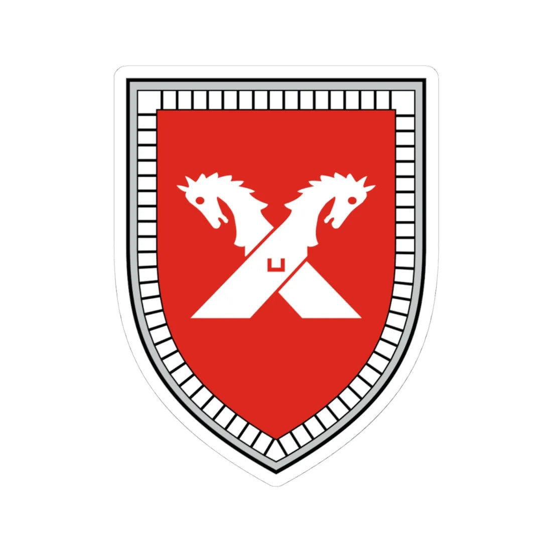 3. PzDiv V1 (Germany) (Coat of Arms) STICKER Vinyl Kiss-Cut Decal 4 Inch White - The Sticker Space