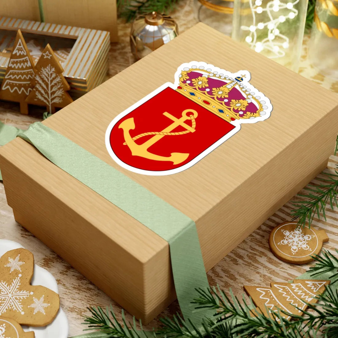 3. sjöstridsflottiljen vapen (Sweden) (Coat of Arms) STICKER Vinyl Kiss-Cut Decal - The Sticker Space