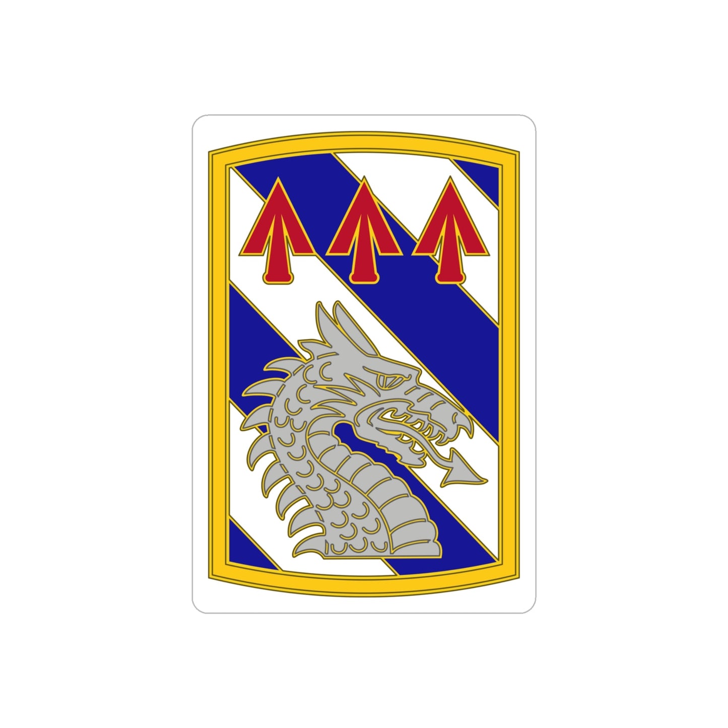 3 Sustainment Brigade (U.S. Army) REVERSE PRINT Transparent STICKER-4 Inch-The Sticker Space