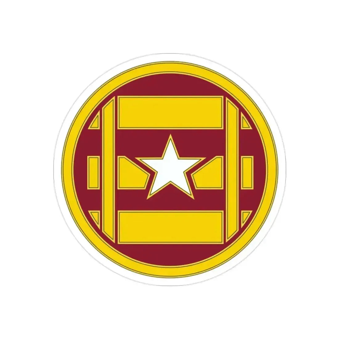 3 Transportation Brigade (U.S. Army) REVERSE PRINT Transparent Die-Cut STICKER 2 Inch Die-Cut Transparent - The Sticker Space