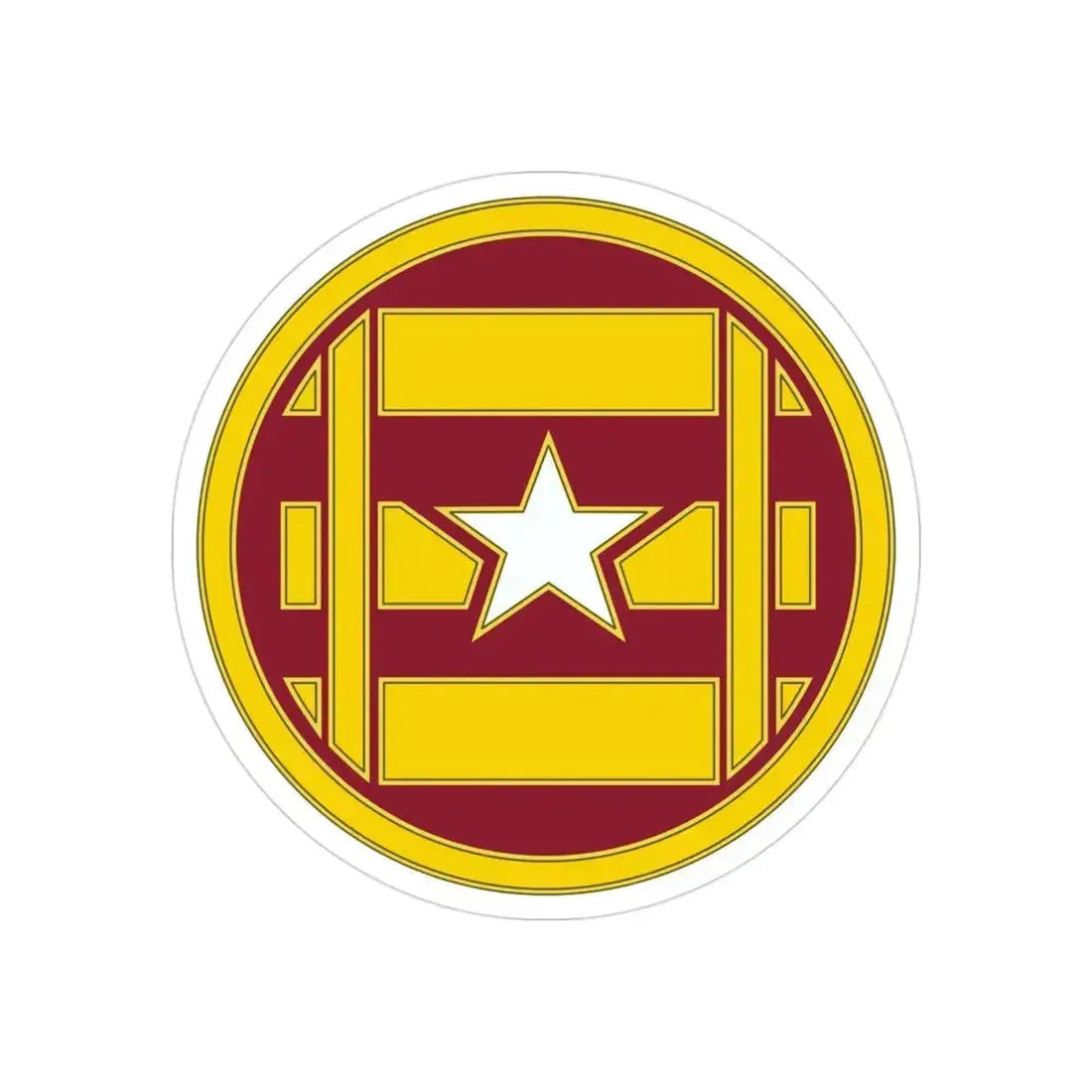 3 Transportation Brigade (U.S. Army) REVERSE PRINT Transparent Die-Cut STICKER 3 Inch Die-Cut Transparent - The Sticker Space