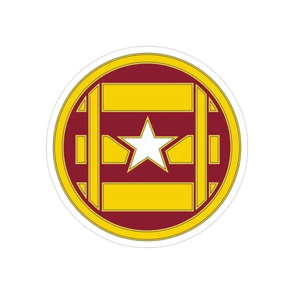 3 Transportation Brigade (U.S. Army) REVERSE PRINT Transparent Die-Cut STICKER 3 Inch Die-Cut Transparent - The Sticker Space