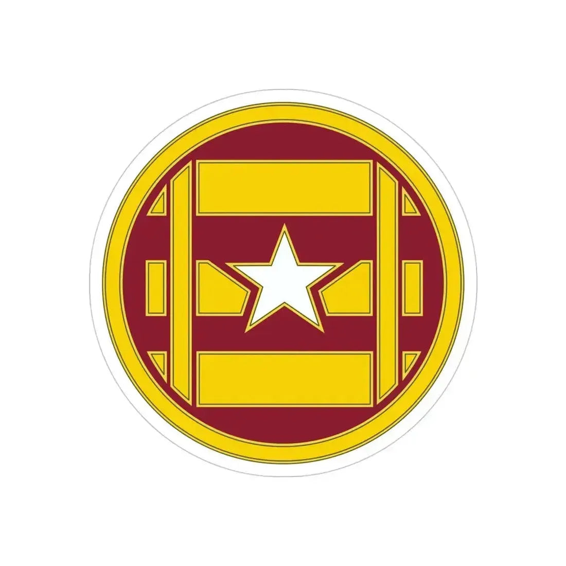 3 Transportation Brigade (U.S. Army) REVERSE PRINT Transparent Die-Cut STICKER 4 Inch Die-Cut Transparent - The Sticker Space