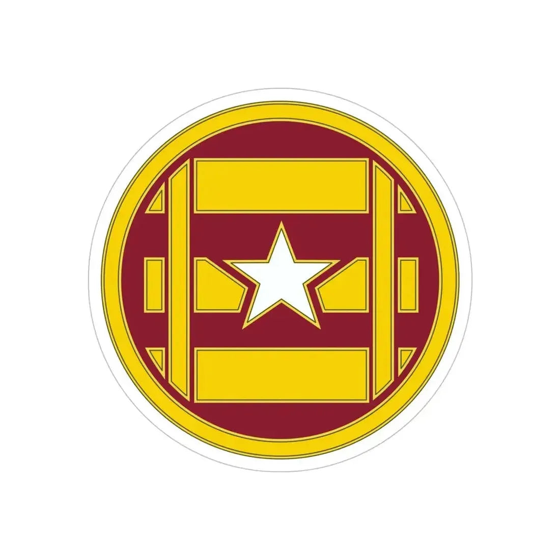 3 Transportation Brigade (U.S. Army) REVERSE PRINT Transparent Die-Cut STICKER 5 Inch Die-Cut Transparent - The Sticker Space