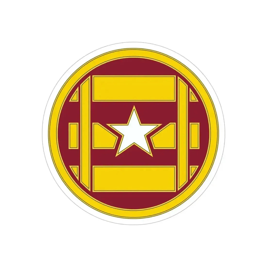 3 Transportation Brigade (U.S. Army) REVERSE PRINT Transparent Die-Cut STICKER 6 Inch Die-Cut Transparent - The Sticker Space