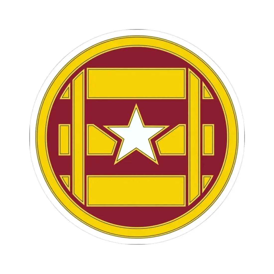 3 Transportation Brigade (U.S. Army) STICKER Vinyl Kiss-Cut Decal 3 Inch White - The Sticker Space