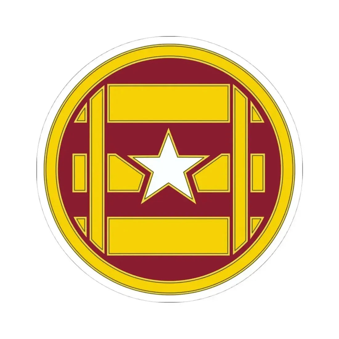 3 Transportation Brigade (U.S. Army) STICKER Vinyl Kiss-Cut Decal 4 Inch White - The Sticker Space