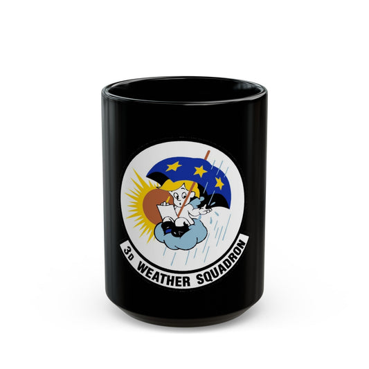 3 Weather Squadron ACC (U.S. Air Force) Black Coffee Mug-15oz-The Sticker Space