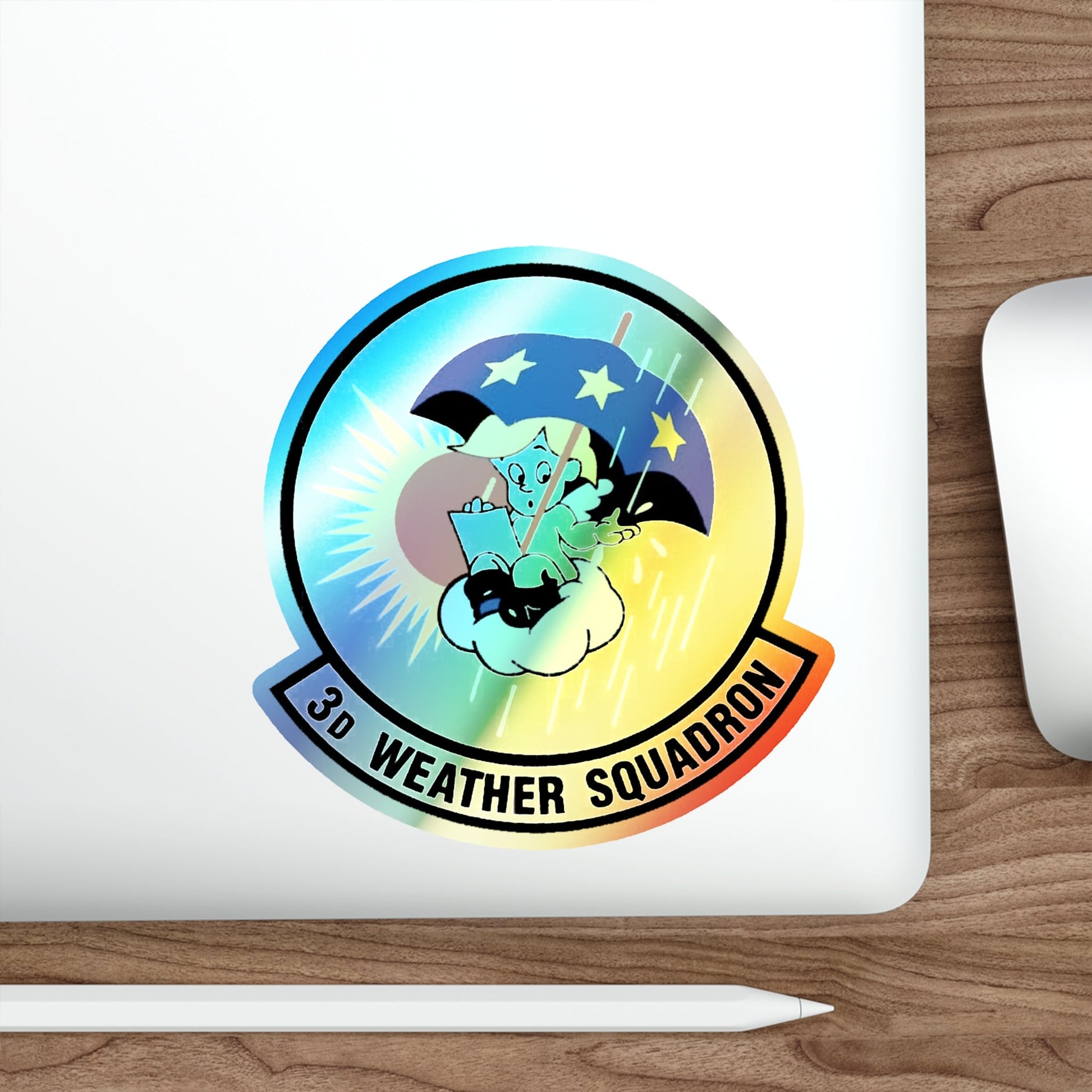 3 Weather Squadron ACC (U.S. Air Force) Holographic STICKER Die-Cut Vinyl Decal-The Sticker Space