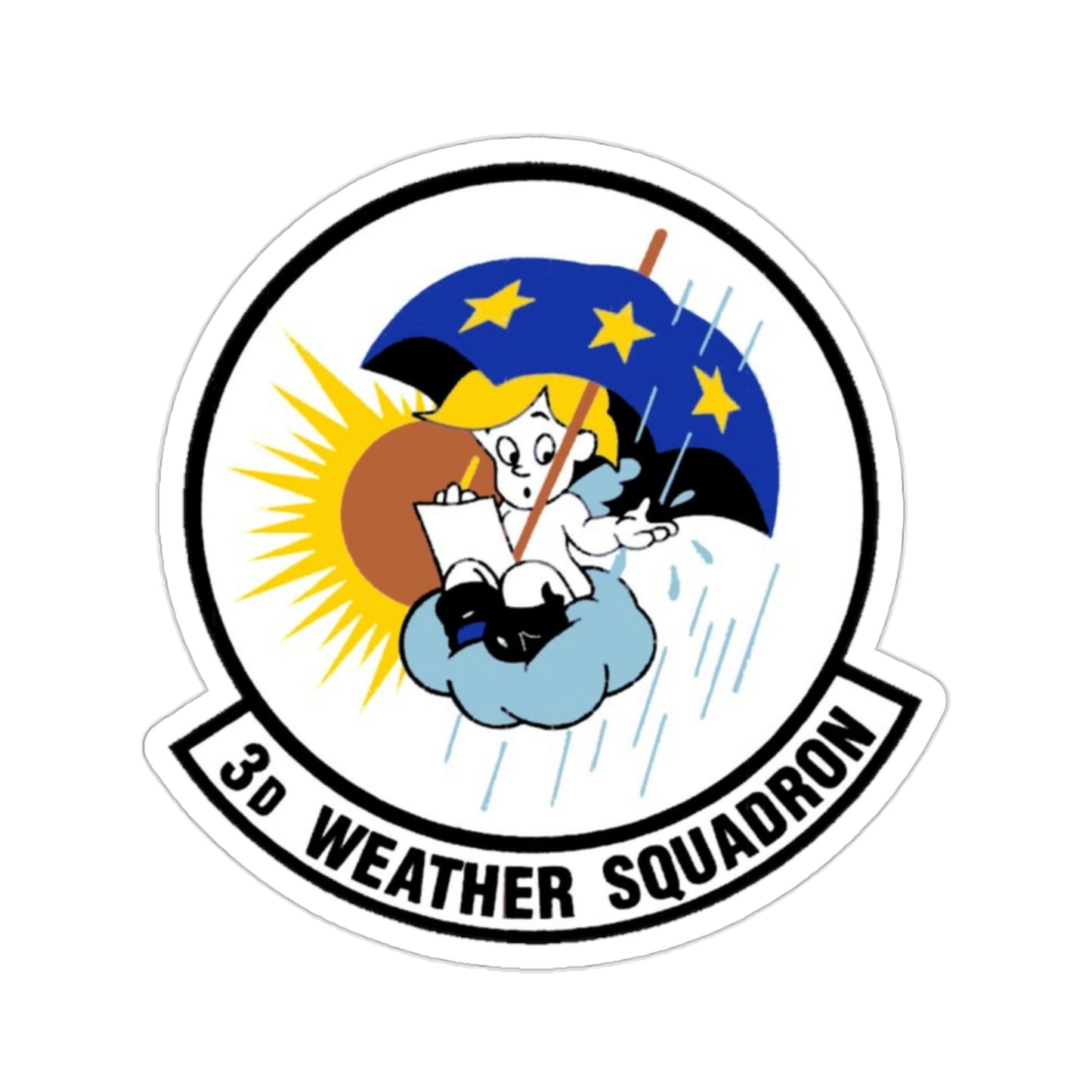 3 Weather Squadron ACC (U.S. Air Force) STICKER Vinyl Die-Cut Decal-2 Inch-The Sticker Space