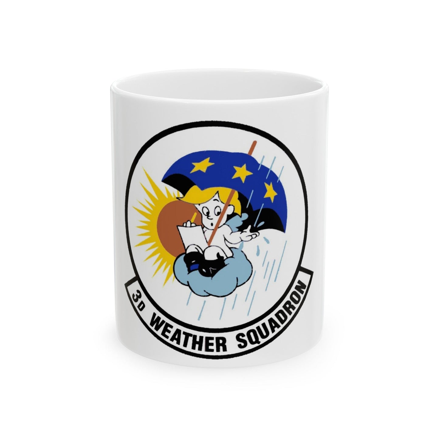 3 Weather Squadron ACC (U.S. Air Force) White Coffee Mug-11oz-The Sticker Space