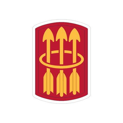 30 Air Defense Artillery Brigade (U.S. Army) REVERSE PRINT Transparent STICKER-3" × 3"-The Sticker Space