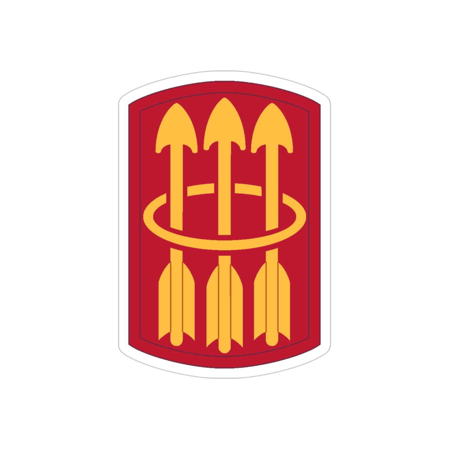 30 Air Defense Artillery Brigade (U.S. Army) REVERSE PRINT Transparent STICKER-4 Inch-The Sticker Space