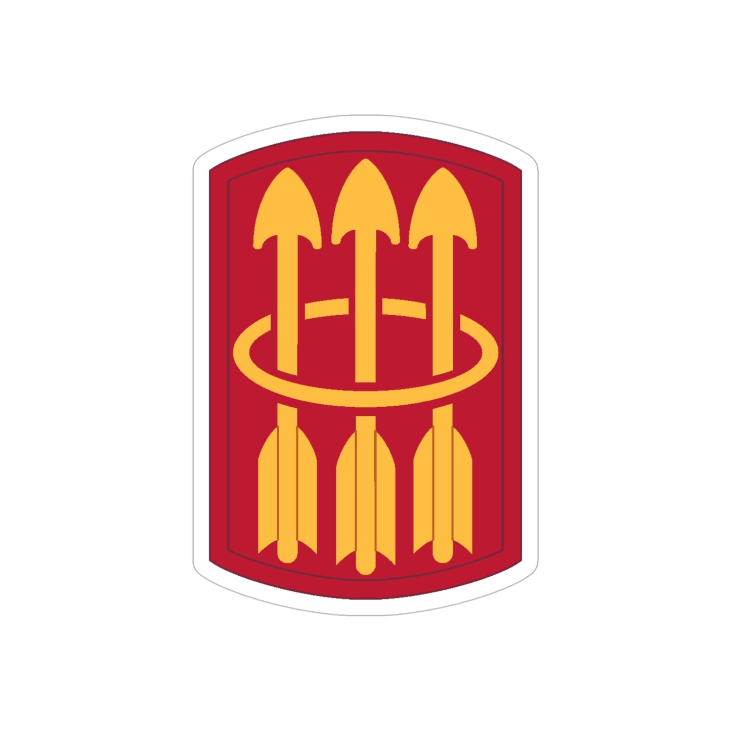 30 Air Defense Artillery Brigade (U.S. Army) REVERSE PRINT Transparent STICKER-5 Inch-The Sticker Space