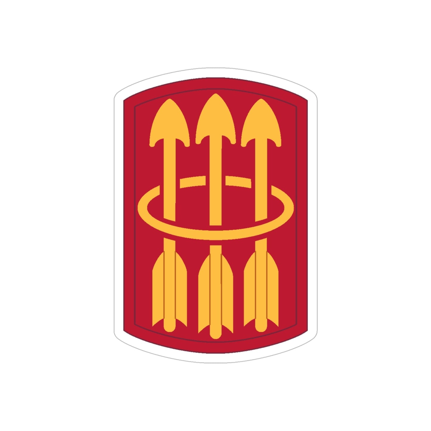 30 Air Defense Artillery Brigade (U.S. Army) REVERSE PRINT Transparent STICKER-6 Inch-The Sticker Space