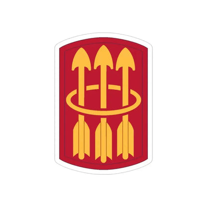 30 Air Defense Artillery Brigade (U.S. Army) REVERSE PRINT Transparent Die-Cut STICKER 4 Inch Die-Cut Transparent - The Sticker Space