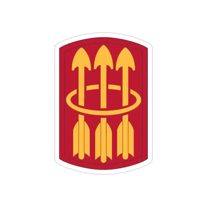 30 Air Defense Artillery Brigade (U.S. Army) REVERSE PRINT Transparent Die-Cut STICKER 5 Inch Die-Cut Transparent - The Sticker Space