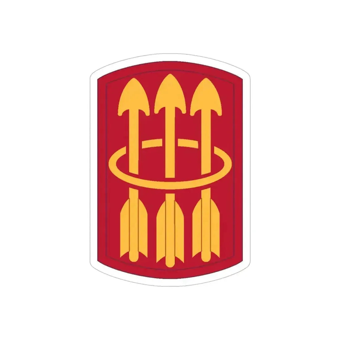 30 Air Defense Artillery Brigade (U.S. Army) REVERSE PRINT Transparent Die-Cut STICKER 6 Inch Die-Cut Transparent - The Sticker Space