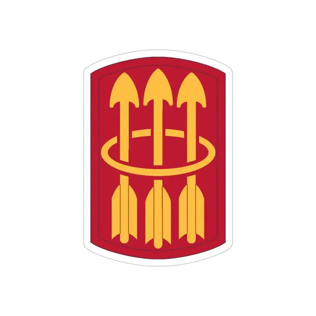 30 Air Defense Artillery Brigade (U.S. Army) REVERSE PRINT Transparent Die-Cut STICKER - The Sticker Space