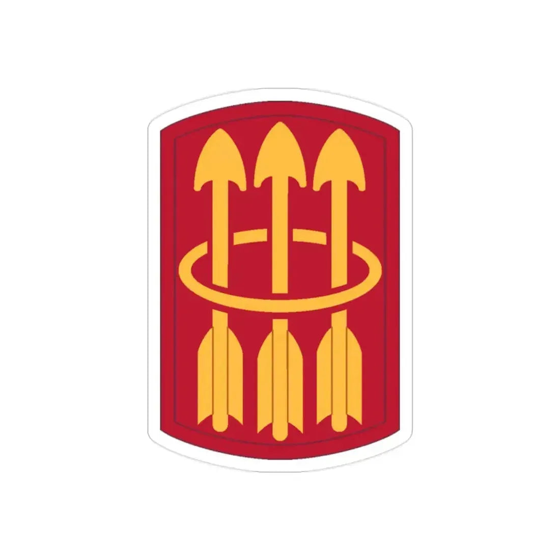 30 Air Defense Artillery Brigade (U.S. Army) REVERSE PRINT Transparent Die-Cut STICKER - The Sticker Space