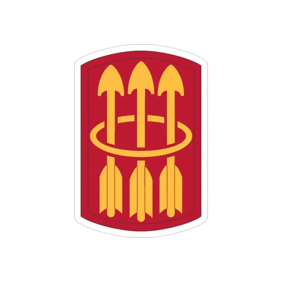 30 Air Defense Artillery Brigade (U.S. Army) REVERSE PRINT Transparent Die-Cut STICKER - The Sticker Space