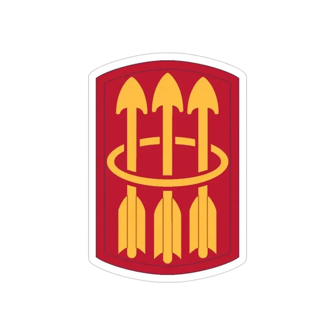 30 Air Defense Artillery Brigade (U.S. Army) REVERSE PRINT Transparent Die-Cut STICKER - The Sticker Space