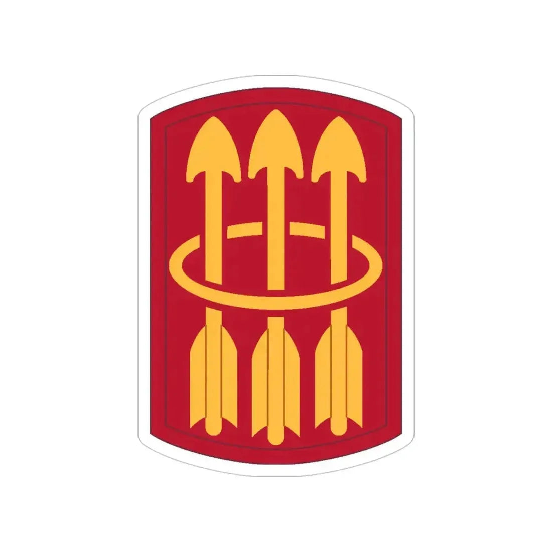 30 Air Defense Artillery Brigade (U.S. Army) Transparent STICKER Die-Cut Vinyl Decal 4 Inch - The Sticker Space