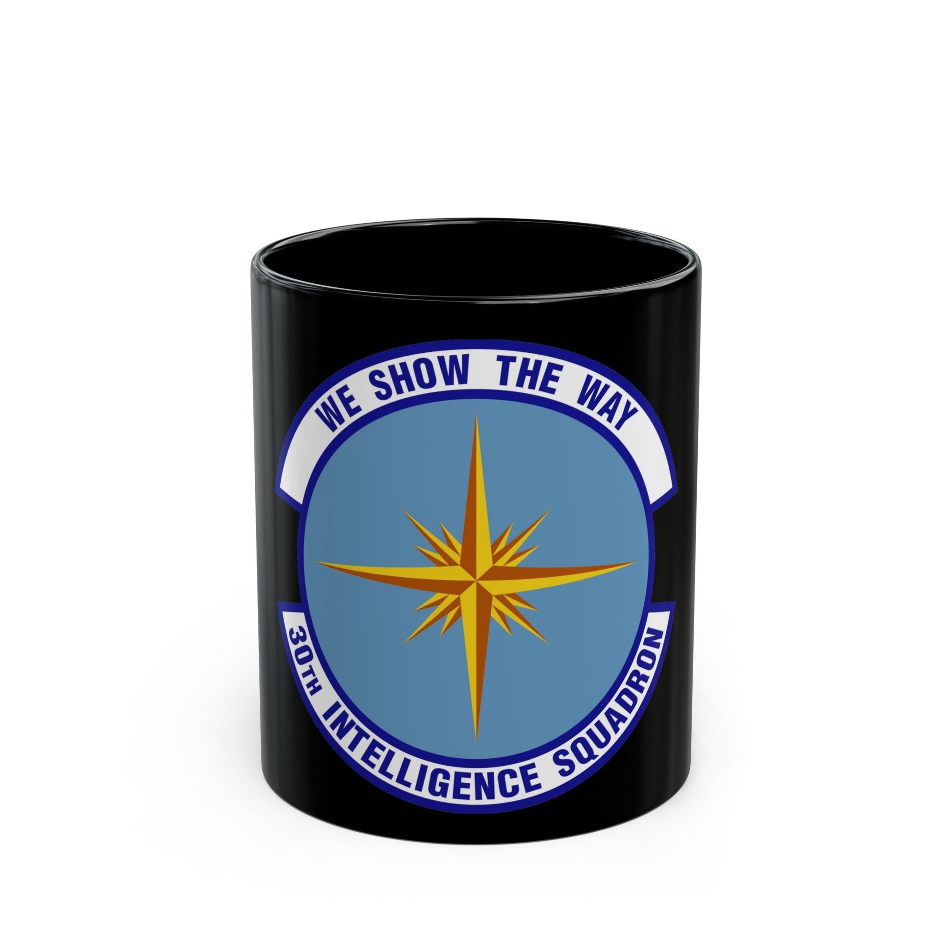 30 Intelligence Squadron AFISRA (U.S. Air Force) Black Coffee Mug-11oz-The Sticker Space