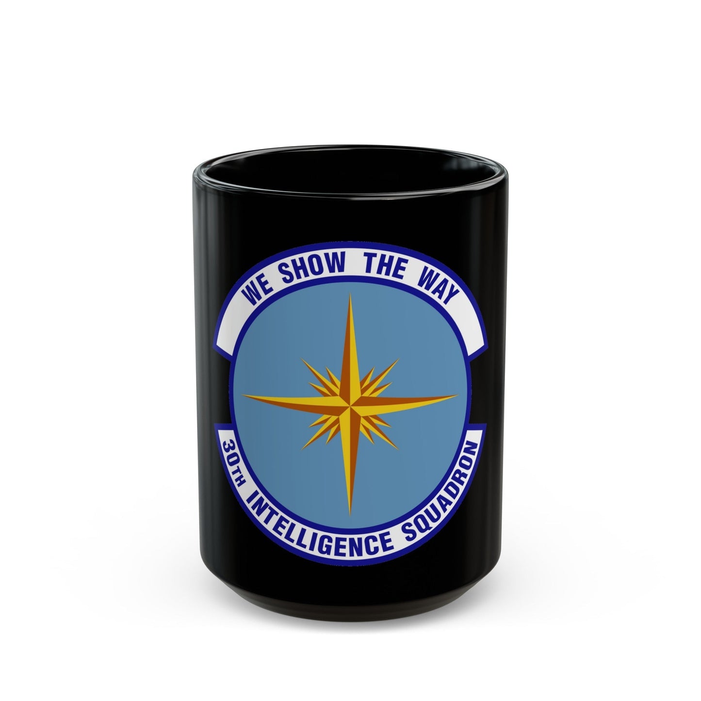 30 Intelligence Squadron AFISRA (U.S. Air Force) Black Coffee Mug-15oz-The Sticker Space