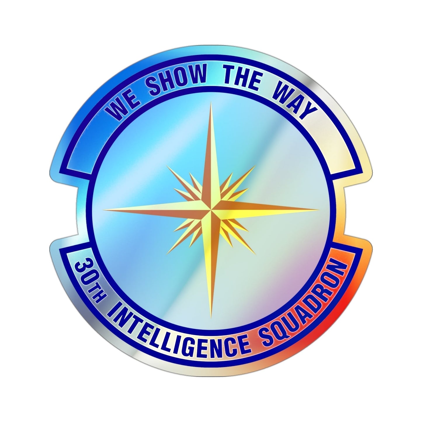 30 Intelligence Squadron AFISRA (U.S. Air Force) Holographic STICKER Die-Cut Vinyl Decal-3 Inch-The Sticker Space