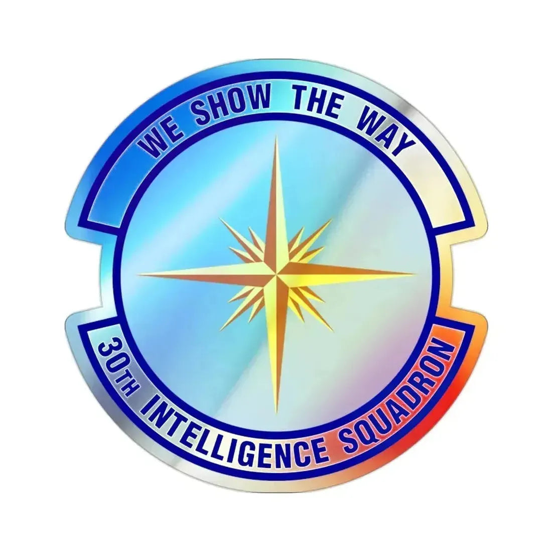 30 Intelligence Squadron AFISRA (U.S. Air Force) Holographic STICKER Die-Cut Vinyl Decal 2 Inch Holographic - The Sticker Space