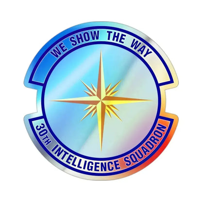 30 Intelligence Squadron AFISRA (U.S. Air Force) Holographic STICKER Die-Cut Vinyl Decal 2 Inch Holographic - The Sticker Space