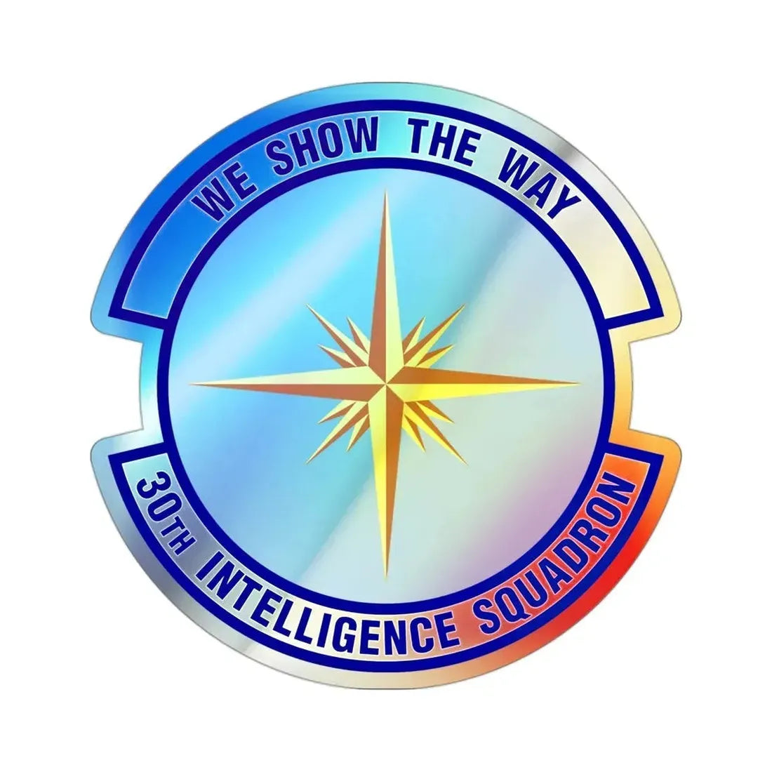 30 Intelligence Squadron AFISRA (U.S. Air Force) Holographic STICKER Die-Cut Vinyl Decal - The Sticker Space