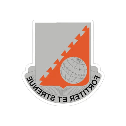 30 Signal Battalion (U.S. Army) REVERSE PRINT Transparent Die-Cut STICKER 5 Inch Die-Cut Transparent - The Sticker Space