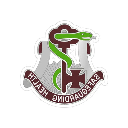 300 Field Hospital (U.S. Army) REVERSE PRINT Transparent Die-Cut STICKER 3 Inch Die-Cut Transparent - The Sticker Space