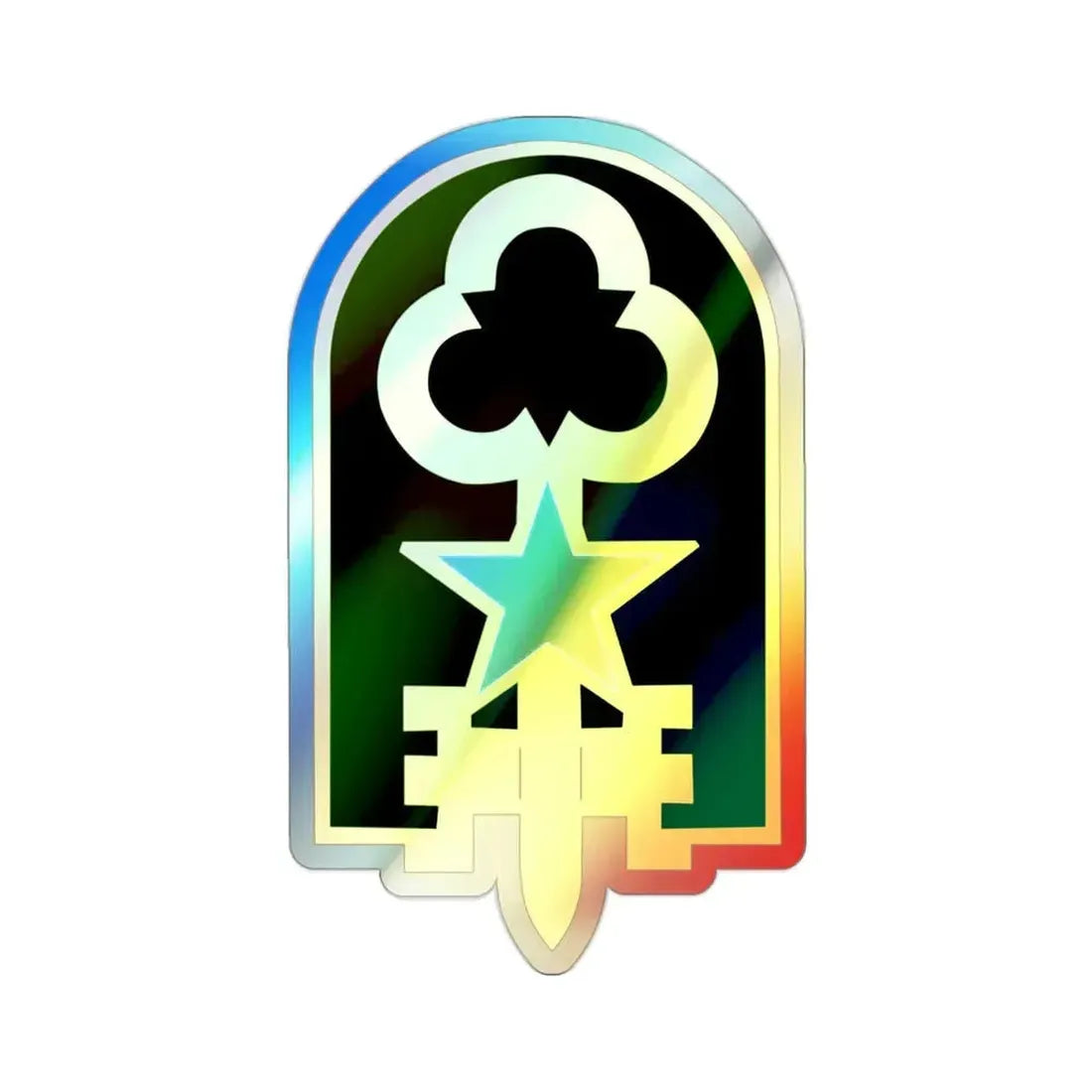 300 Military Police Brigade 2 (U.S. Army) Holographic STICKER Die-Cut Vinyl Decal 2 Inch Holographic - The Sticker Space