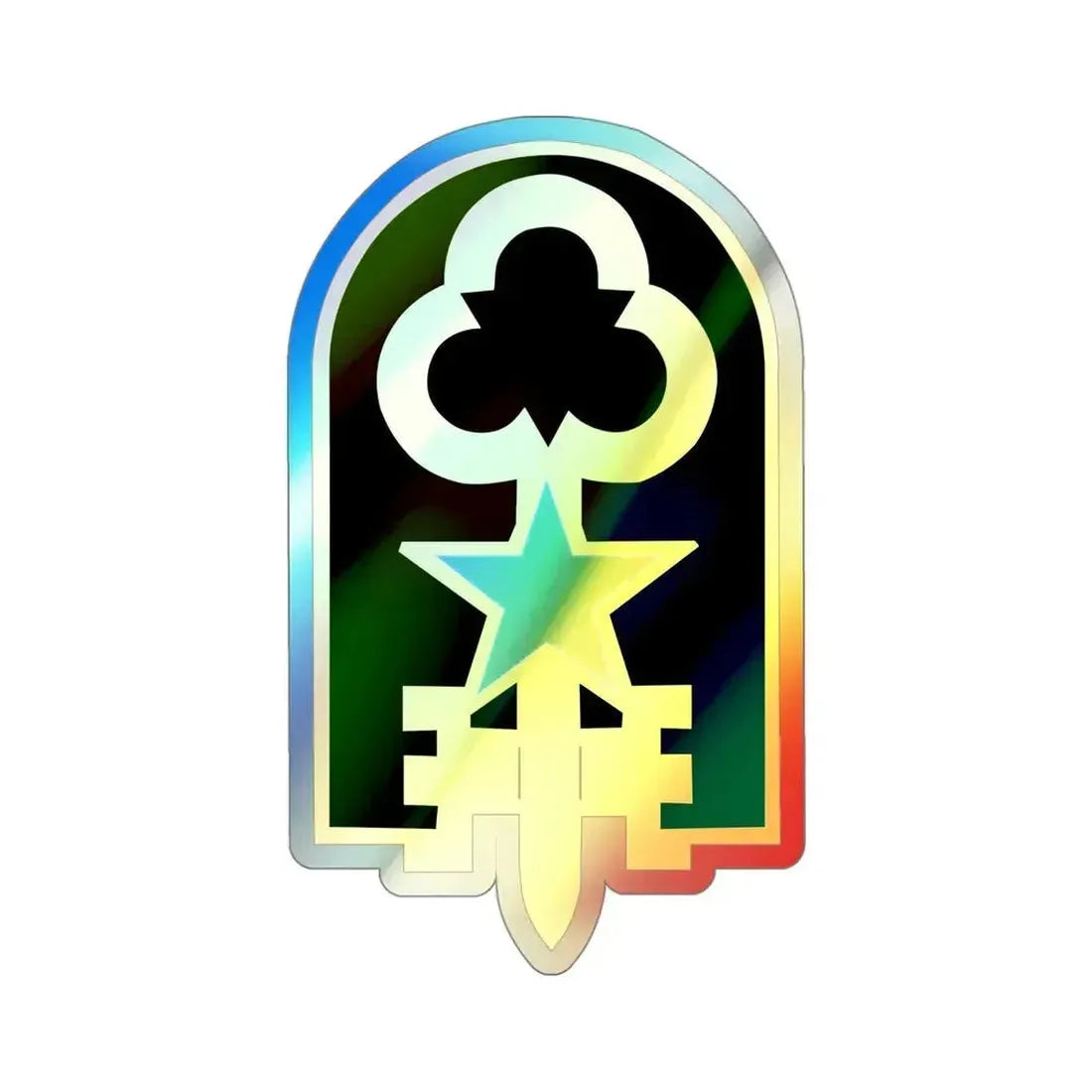 300 Military Police Brigade 2 (U.S. Army) Holographic STICKER Die-Cut Vinyl Decal 4 Inch Holographic - The Sticker Space