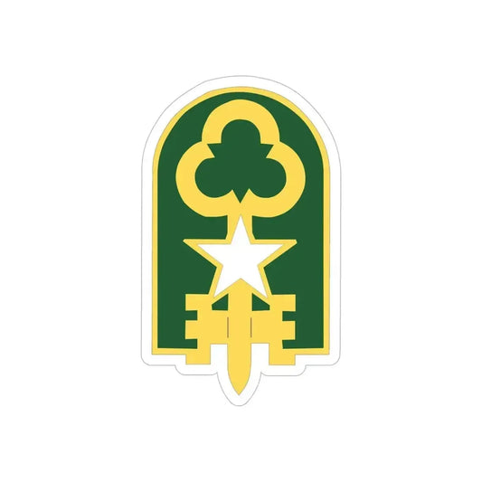 300 Military Police Brigade 2 (U.S. Army) REVERSE PRINT Transparent Die-Cut STICKER 6 Inch Die-Cut Transparent - The Sticker Space