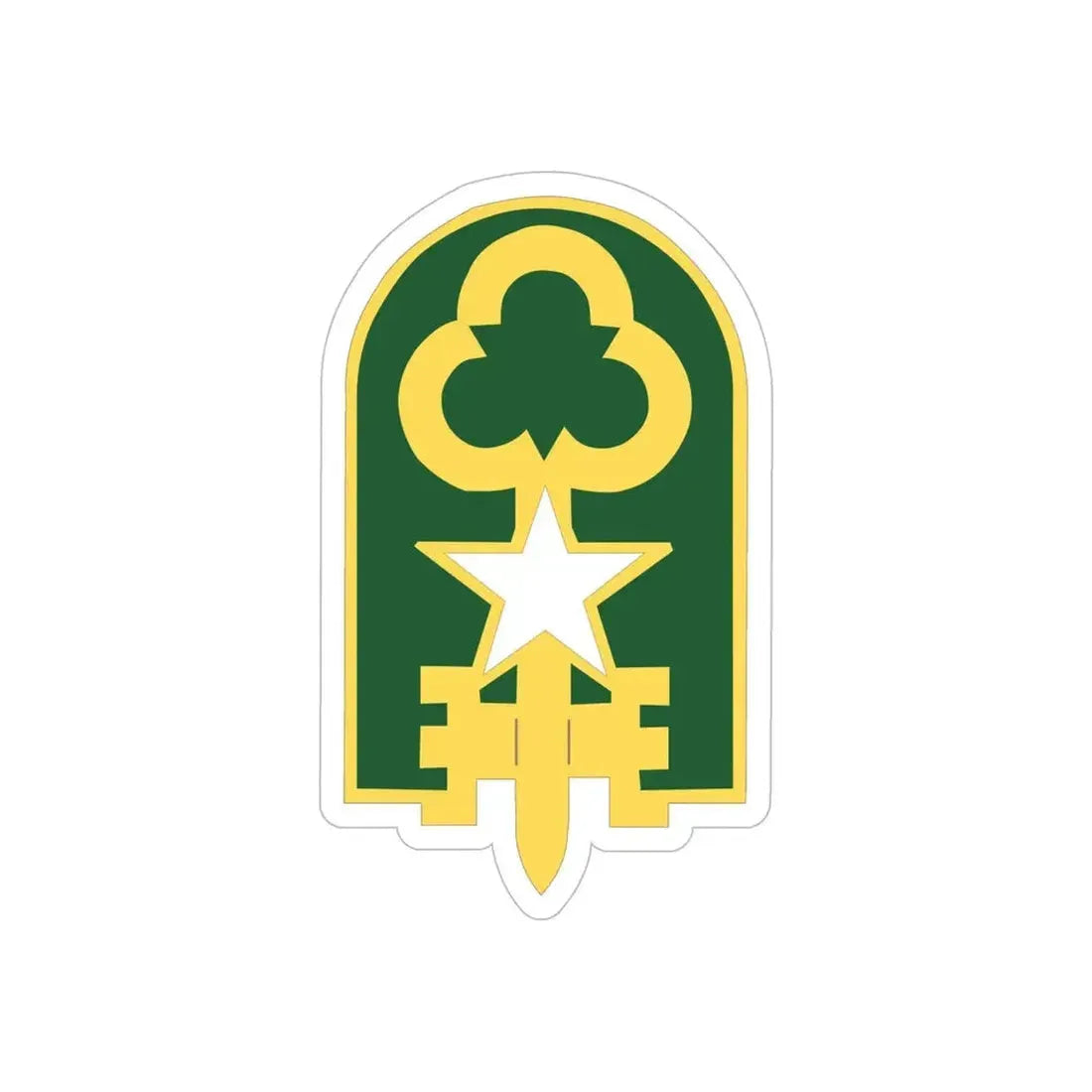 300 Military Police Brigade 2 (U.S. Army) REVERSE PRINT Transparent Die-Cut STICKER - The Sticker Space